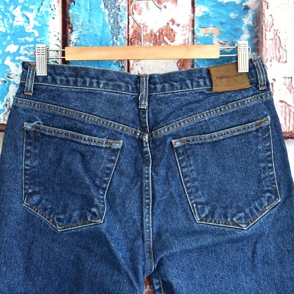 Women's Calvin Klein Jeans Straight Leg Jeans SIZE 11 Rinse Wash - Picture 6 of 8